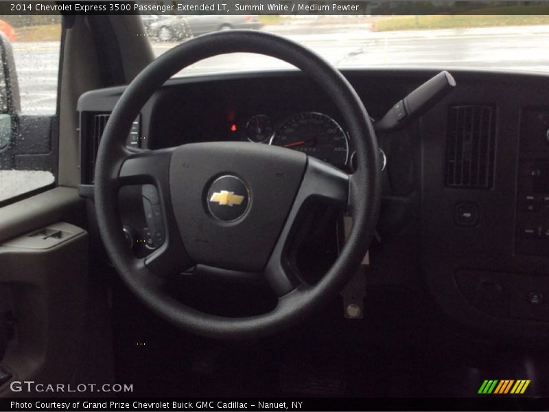 Summit White / Medium Pewter 2014 Chevrolet Express 3500 Passenger Extended LT