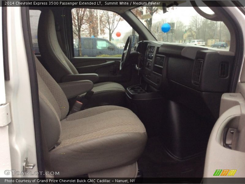 Summit White / Medium Pewter 2014 Chevrolet Express 3500 Passenger Extended LT