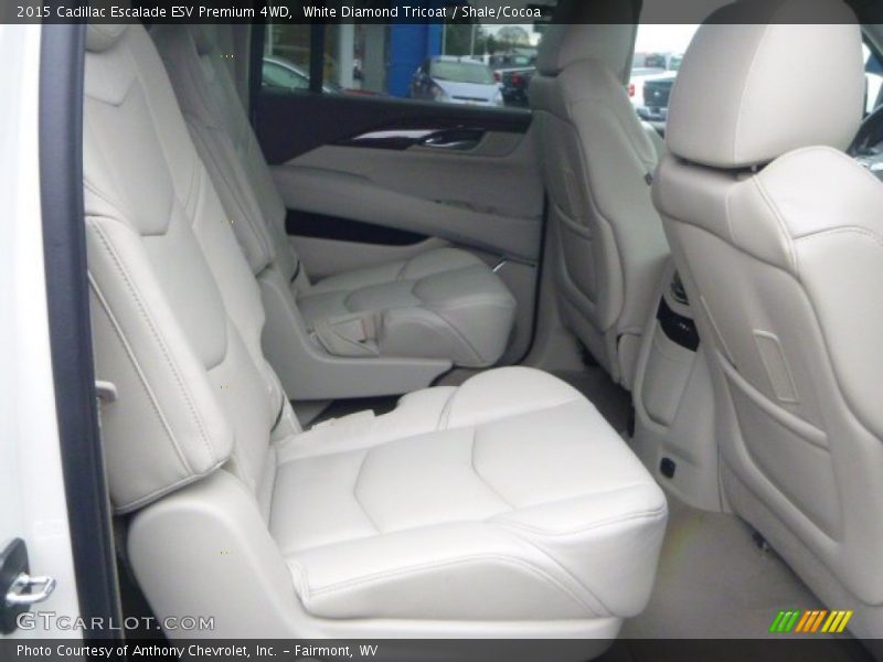White Diamond Tricoat / Shale/Cocoa 2015 Cadillac Escalade ESV Premium 4WD
