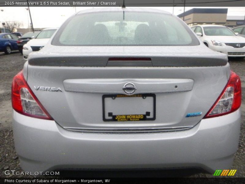 Brilliant Silver / Charcoal 2015 Nissan Versa 1.6 S Plus Sedan