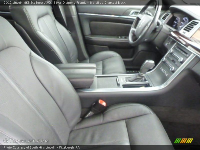 Silver Diamond Premium Metallic / Charcoal Black 2012 Lincoln MKS EcoBoost AWD