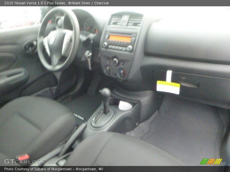 Brilliant Silver / Charcoal 2015 Nissan Versa 1.6 S Plus Sedan