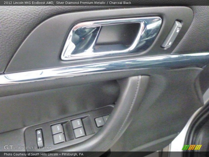 Silver Diamond Premium Metallic / Charcoal Black 2012 Lincoln MKS EcoBoost AWD