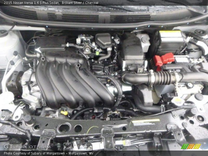 Brilliant Silver / Charcoal 2015 Nissan Versa 1.6 S Plus Sedan