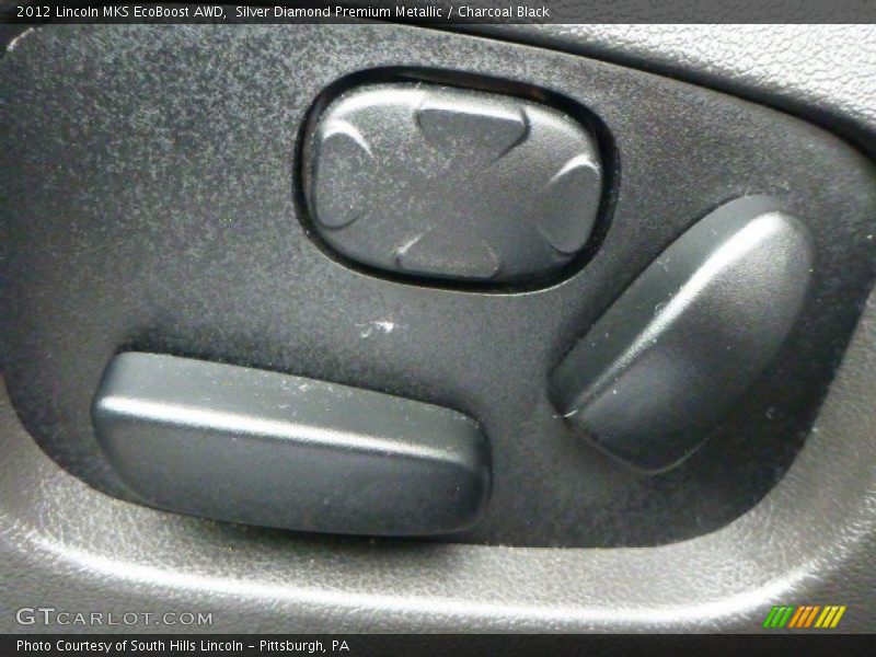 Silver Diamond Premium Metallic / Charcoal Black 2012 Lincoln MKS EcoBoost AWD