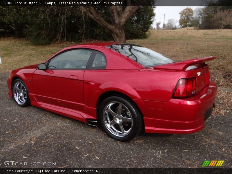 Laser Red Metallic / Medium Graphite 2000 Ford Mustang GT Coupe