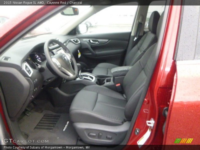 Cayenne Red / Charcoal 2015 Nissan Rogue SL AWD