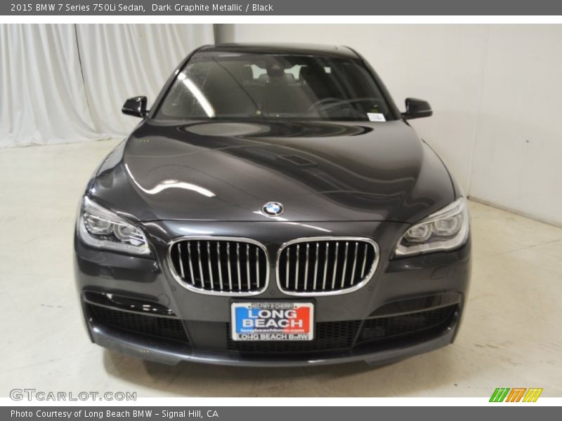 Dark Graphite Metallic / Black 2015 BMW 7 Series 750Li Sedan