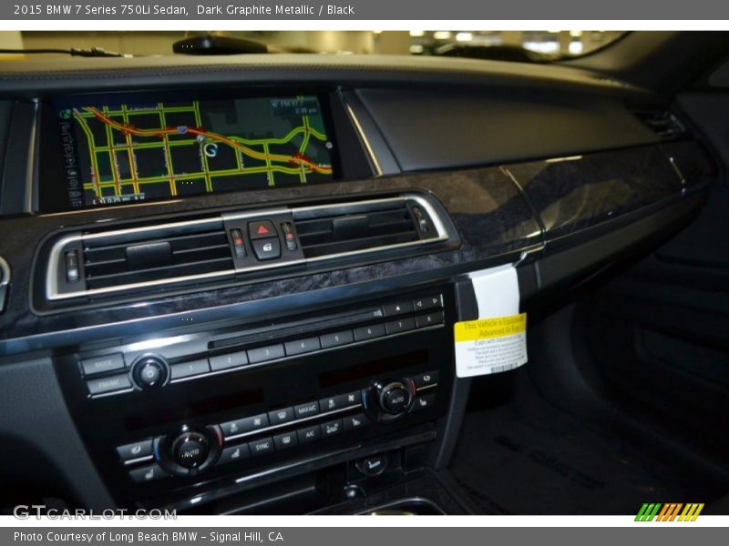 Dark Graphite Metallic / Black 2015 BMW 7 Series 750Li Sedan