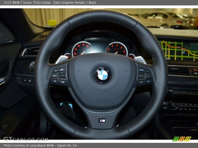 Dark Graphite Metallic / Black 2015 BMW 7 Series 750Li Sedan