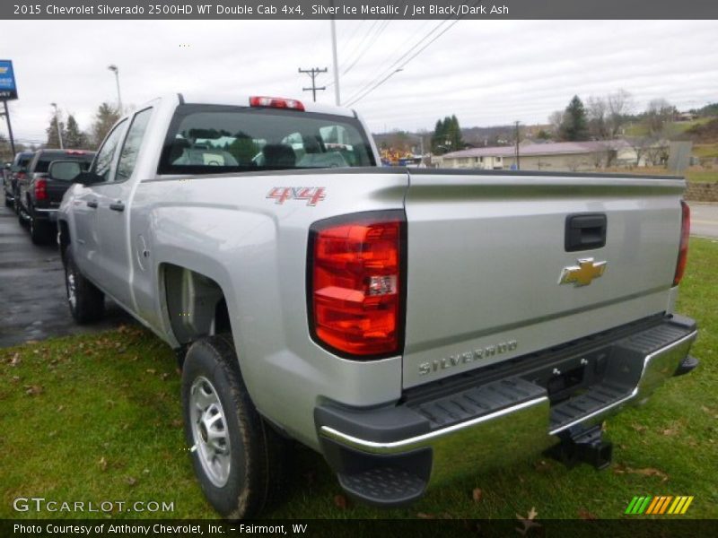 Silver Ice Metallic / Jet Black/Dark Ash 2015 Chevrolet Silverado 2500HD WT Double Cab 4x4