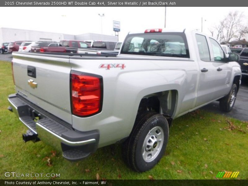 Silver Ice Metallic / Jet Black/Dark Ash 2015 Chevrolet Silverado 2500HD WT Double Cab 4x4