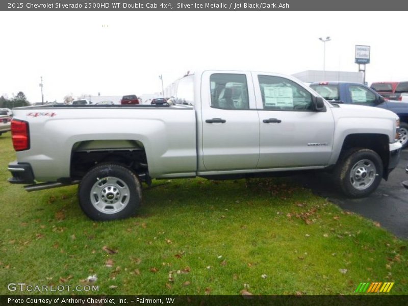 Silver Ice Metallic / Jet Black/Dark Ash 2015 Chevrolet Silverado 2500HD WT Double Cab 4x4