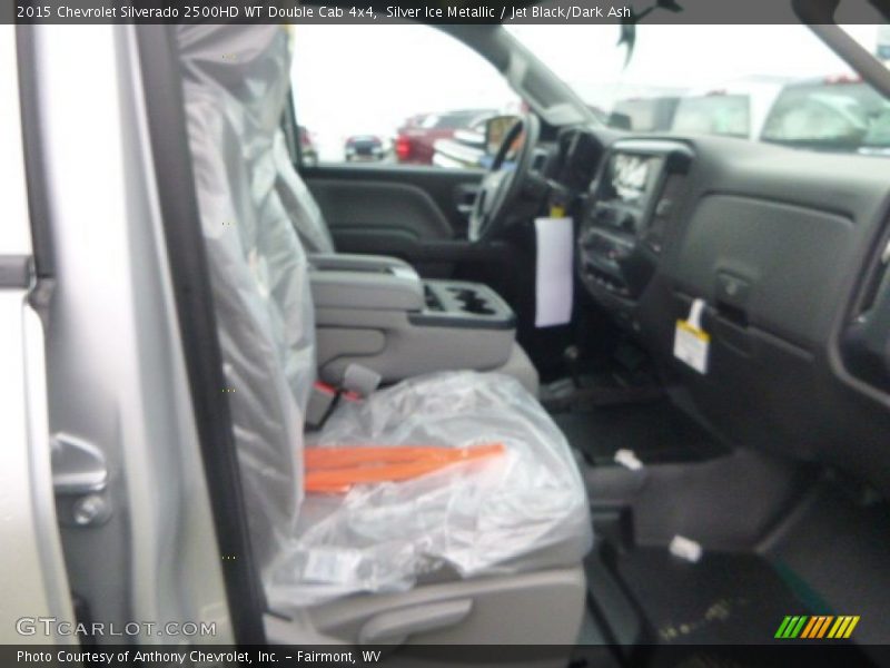 Silver Ice Metallic / Jet Black/Dark Ash 2015 Chevrolet Silverado 2500HD WT Double Cab 4x4