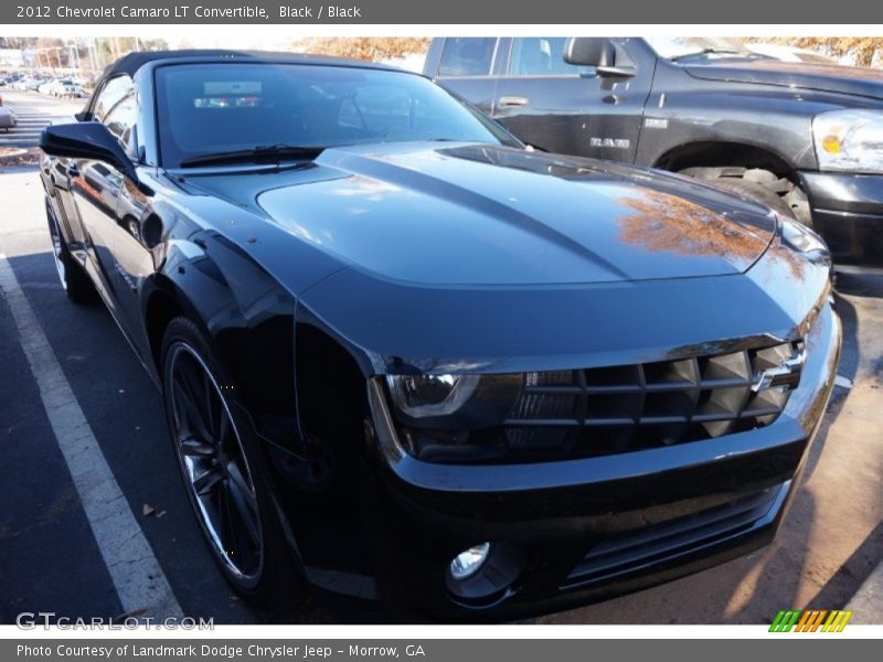 Black / Black 2012 Chevrolet Camaro LT Convertible