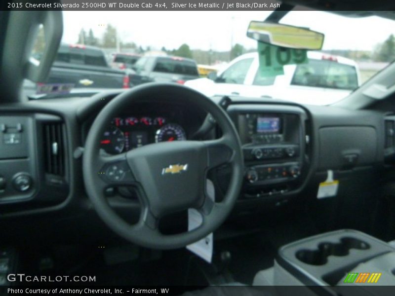 Silver Ice Metallic / Jet Black/Dark Ash 2015 Chevrolet Silverado 2500HD WT Double Cab 4x4