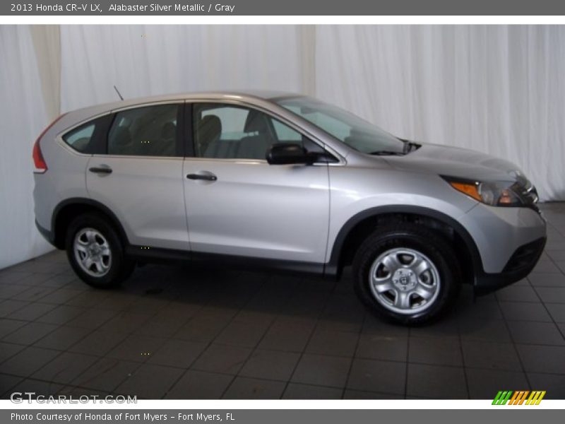 Alabaster Silver Metallic / Gray 2013 Honda CR-V LX