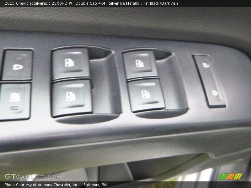 Silver Ice Metallic / Jet Black/Dark Ash 2015 Chevrolet Silverado 2500HD WT Double Cab 4x4