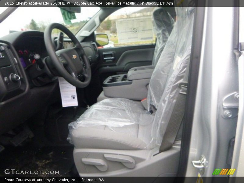 Silver Ice Metallic / Jet Black/Dark Ash 2015 Chevrolet Silverado 2500HD WT Double Cab 4x4