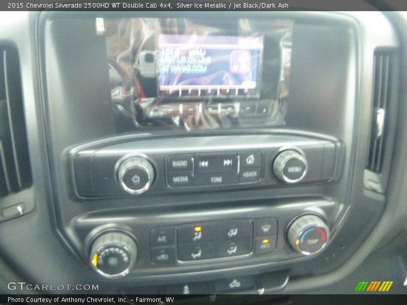 Silver Ice Metallic / Jet Black/Dark Ash 2015 Chevrolet Silverado 2500HD WT Double Cab 4x4