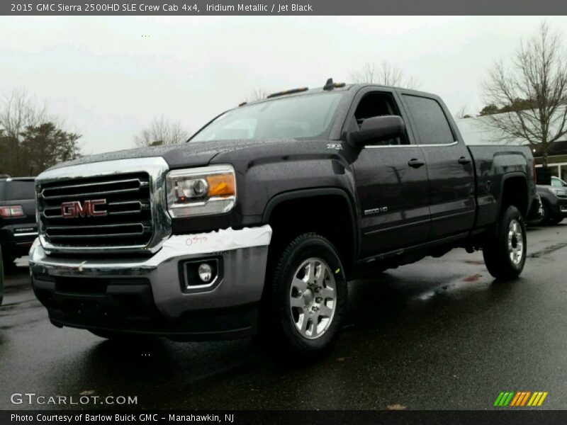 Iridium Metallic / Jet Black 2015 GMC Sierra 2500HD SLE Crew Cab 4x4