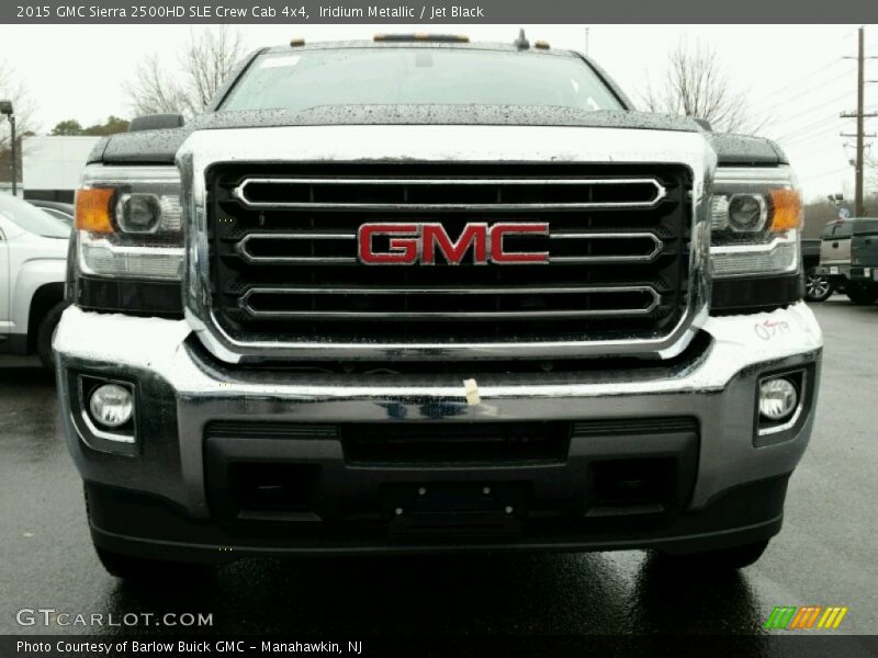 Iridium Metallic / Jet Black 2015 GMC Sierra 2500HD SLE Crew Cab 4x4