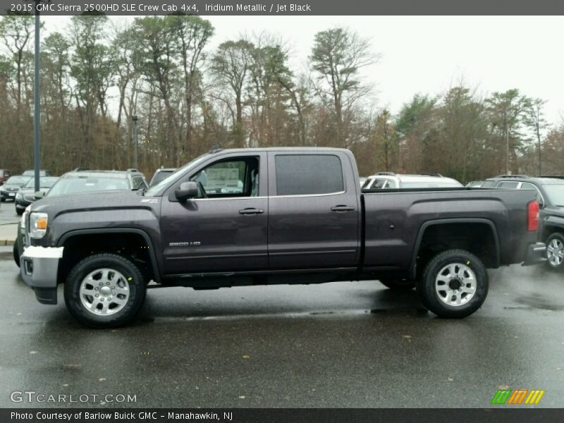 Iridium Metallic / Jet Black 2015 GMC Sierra 2500HD SLE Crew Cab 4x4