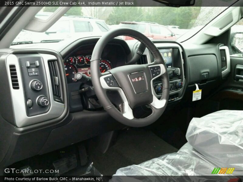 Iridium Metallic / Jet Black 2015 GMC Sierra 2500HD SLE Crew Cab 4x4