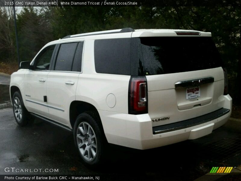 White Diamond Tricoat / Denali Cocoa/Shale 2015 GMC Yukon Denali 4WD