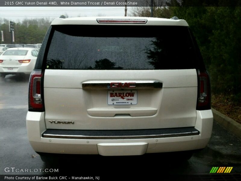 White Diamond Tricoat / Denali Cocoa/Shale 2015 GMC Yukon Denali 4WD