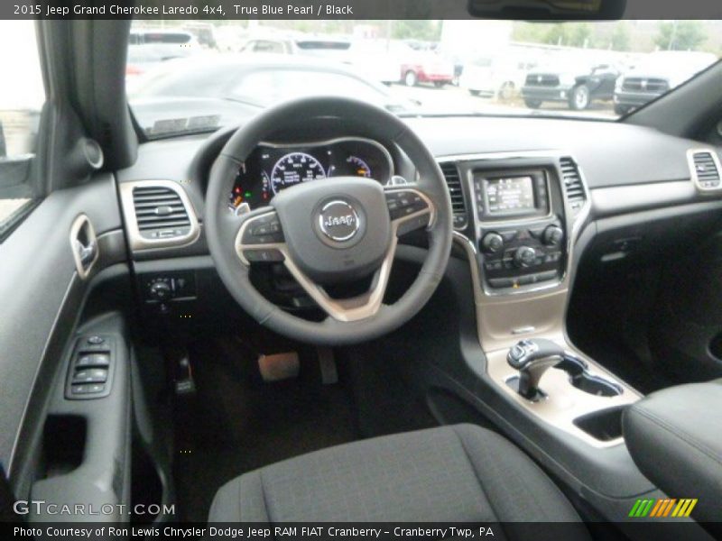 True Blue Pearl / Black 2015 Jeep Grand Cherokee Laredo 4x4