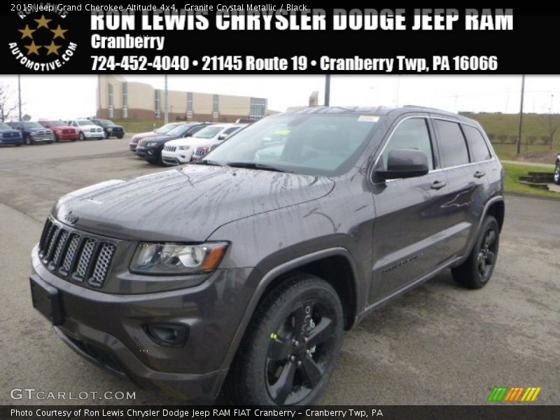 Granite Crystal Metallic / Black 2015 Jeep Grand Cherokee Altitude 4x4