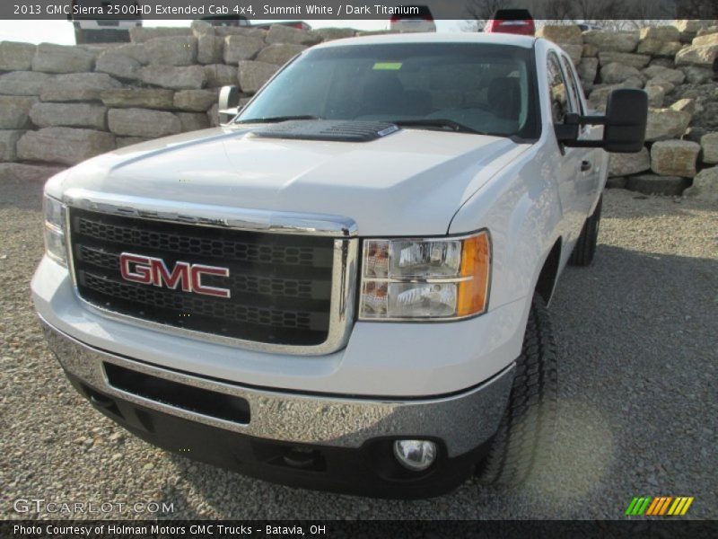 Summit White / Dark Titanium 2013 GMC Sierra 2500HD Extended Cab 4x4