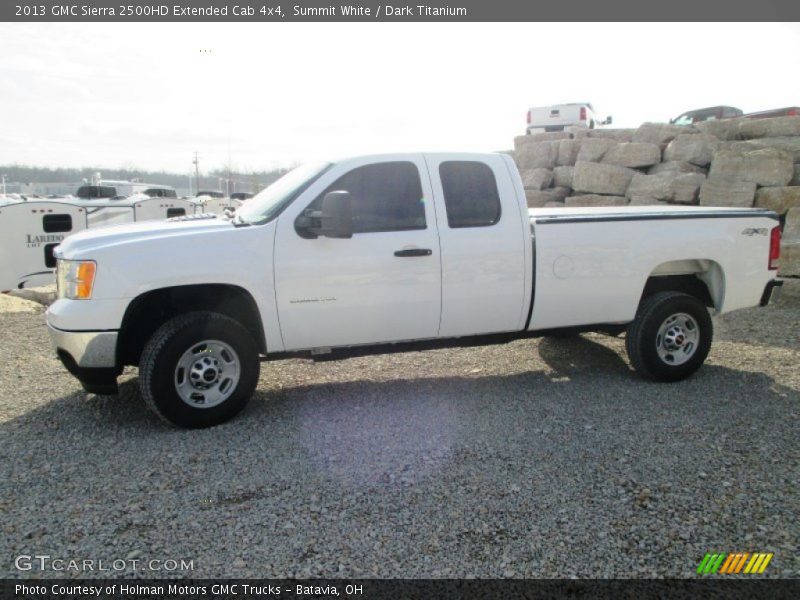 Summit White / Dark Titanium 2013 GMC Sierra 2500HD Extended Cab 4x4