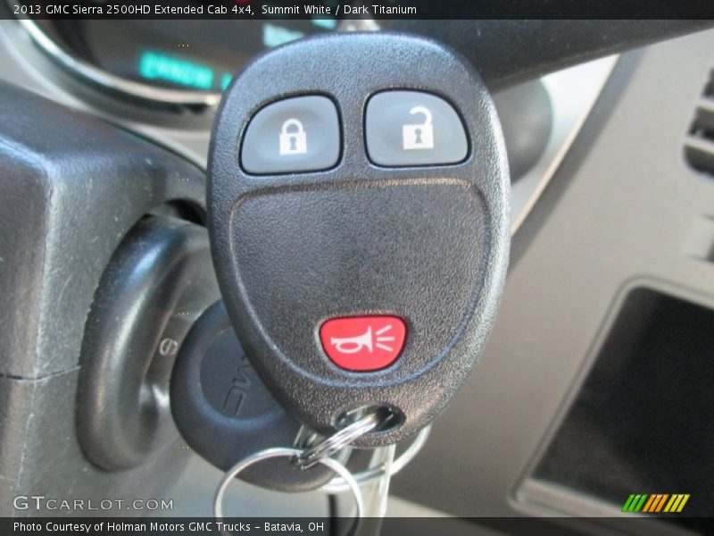 Summit White / Dark Titanium 2013 GMC Sierra 2500HD Extended Cab 4x4