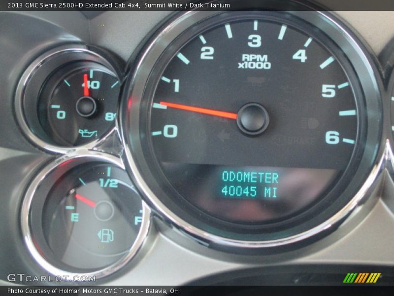 Summit White / Dark Titanium 2013 GMC Sierra 2500HD Extended Cab 4x4