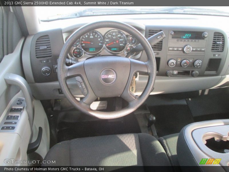 Summit White / Dark Titanium 2013 GMC Sierra 2500HD Extended Cab 4x4