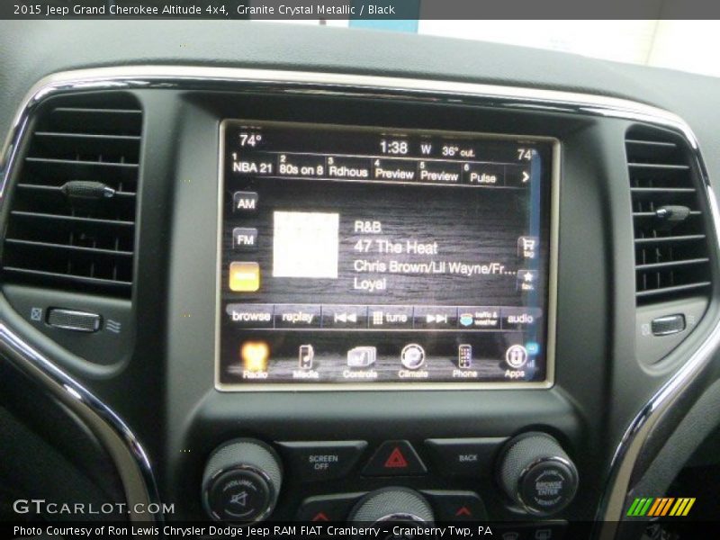 Granite Crystal Metallic / Black 2015 Jeep Grand Cherokee Altitude 4x4