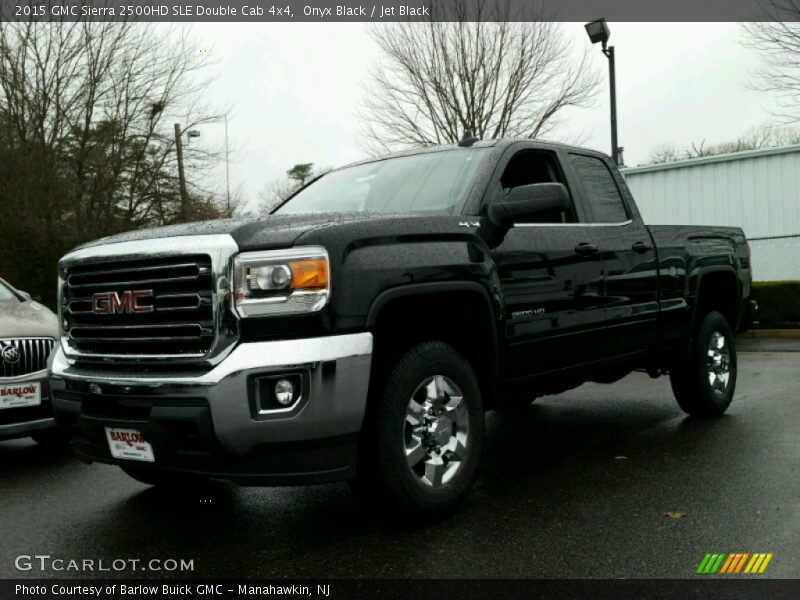 Onyx Black / Jet Black 2015 GMC Sierra 2500HD SLE Double Cab 4x4