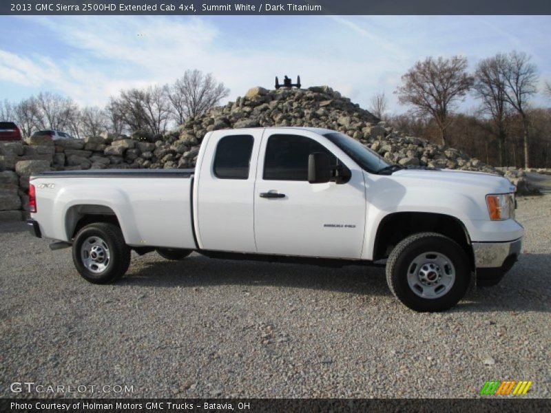 Summit White / Dark Titanium 2013 GMC Sierra 2500HD Extended Cab 4x4