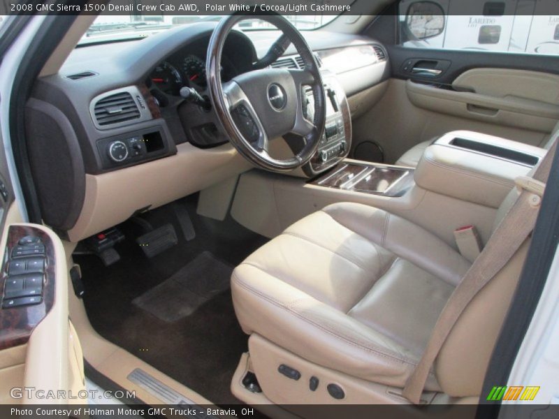  2008 Sierra 1500 Denali Crew Cab AWD Cocoa/Light Cashmere Interior