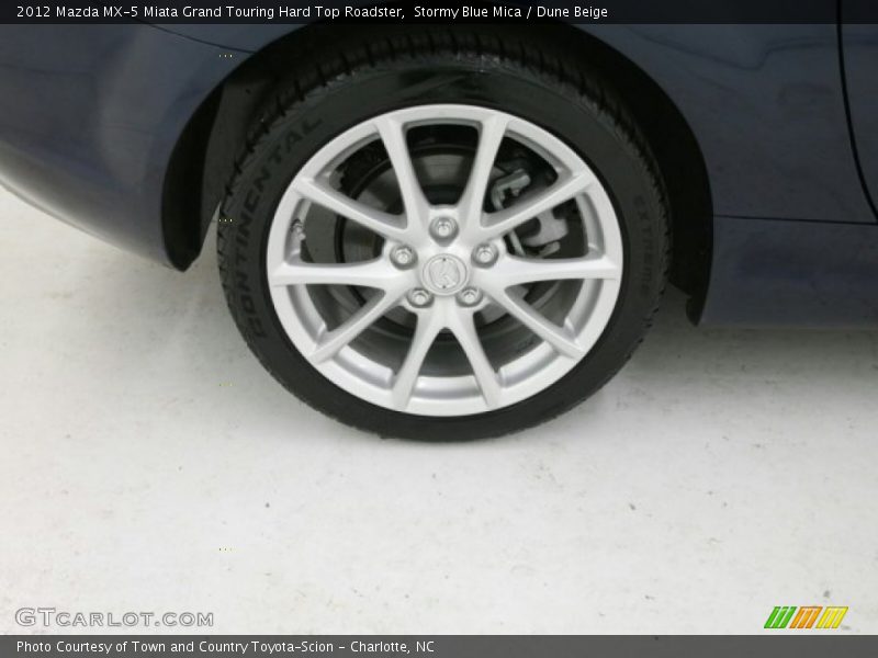 Stormy Blue Mica / Dune Beige 2012 Mazda MX-5 Miata Grand Touring Hard Top Roadster