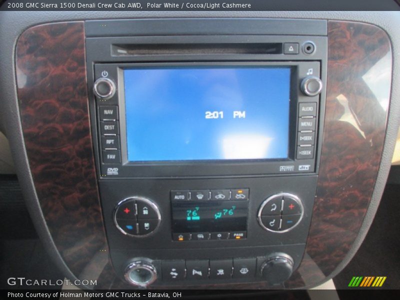 Polar White / Cocoa/Light Cashmere 2008 GMC Sierra 1500 Denali Crew Cab AWD