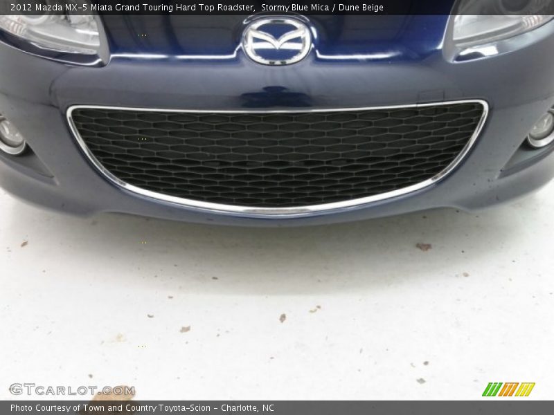 Stormy Blue Mica / Dune Beige 2012 Mazda MX-5 Miata Grand Touring Hard Top Roadster