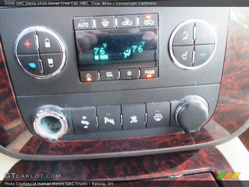 Polar White / Cocoa/Light Cashmere 2008 GMC Sierra 1500 Denali Crew Cab AWD