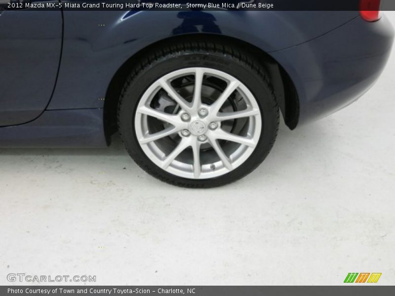Stormy Blue Mica / Dune Beige 2012 Mazda MX-5 Miata Grand Touring Hard Top Roadster