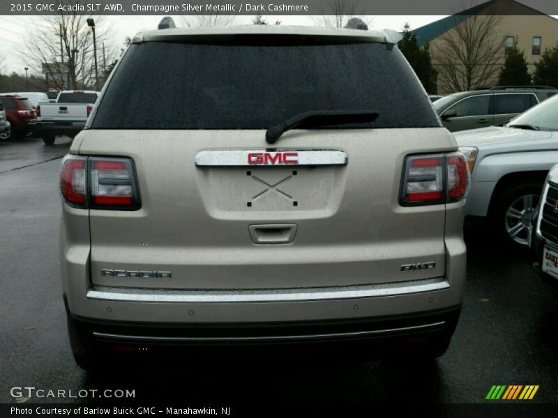 Champagne Silver Metallic / Dark Cashmere 2015 GMC Acadia SLT AWD