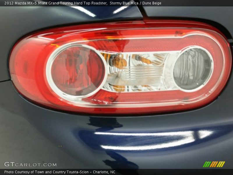 Stormy Blue Mica / Dune Beige 2012 Mazda MX-5 Miata Grand Touring Hard Top Roadster