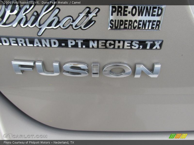 Dune Pearl Metallic / Camel 2006 Ford Fusion SEL V6