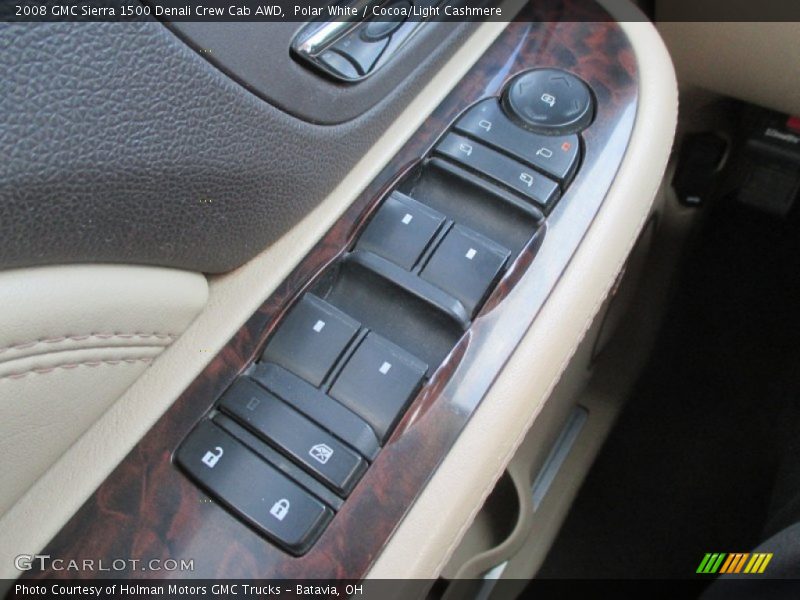 Polar White / Cocoa/Light Cashmere 2008 GMC Sierra 1500 Denali Crew Cab AWD